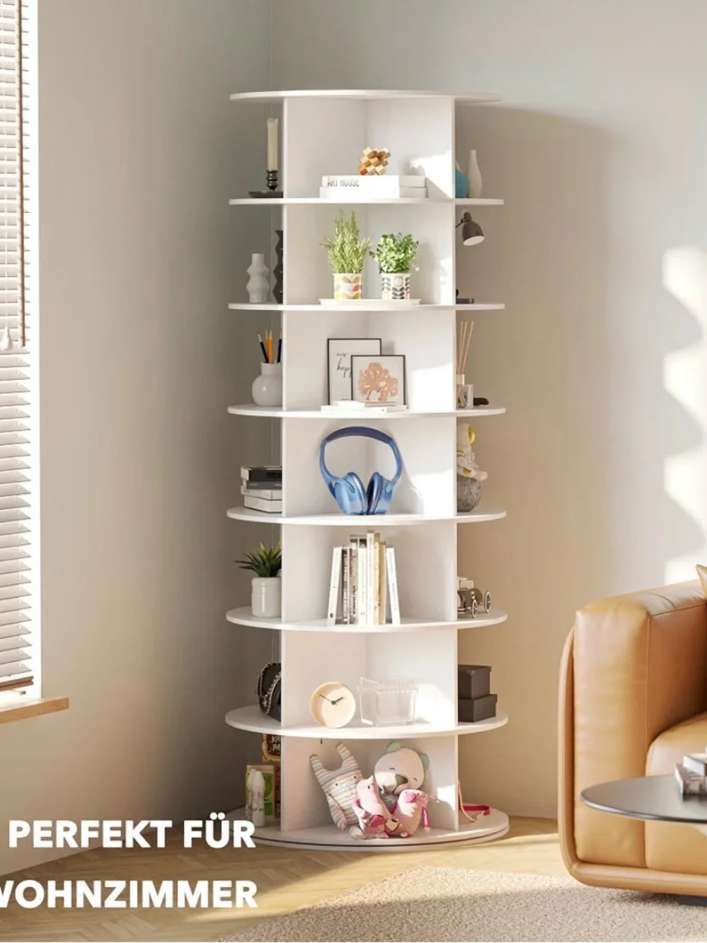 SpaceAid 7 Tier Rotating Shoe Rack Tower, Brand new, still in box. Local only.
